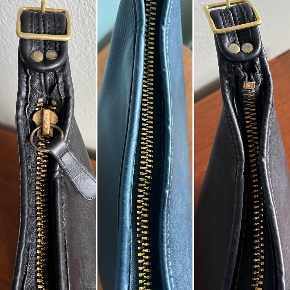 PROJECT: READ before purchasing - Vintage Coach Black Shoulder Sac Style 9730 - Picture 9 of 15